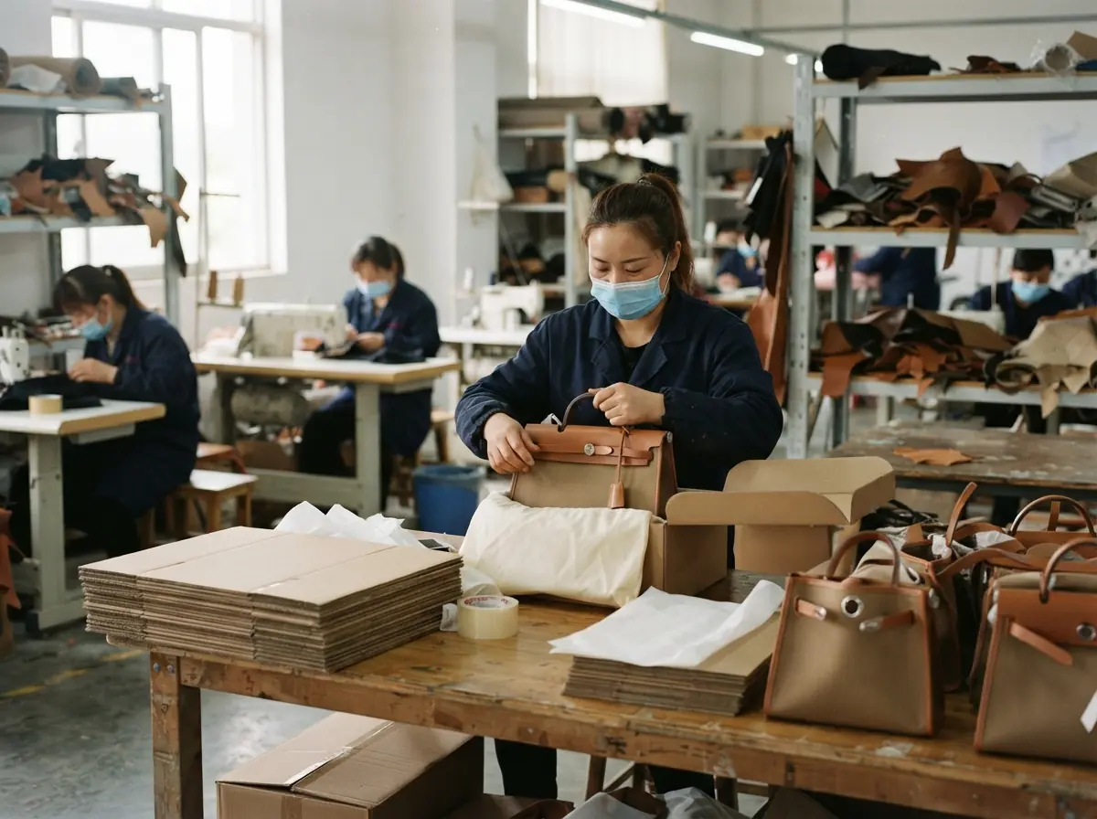 Packing and export preparation warehouse